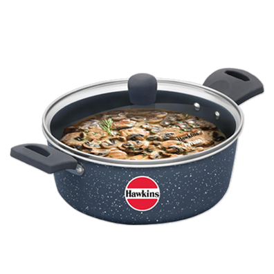 Hawkins 3L Ceramic Non-Stick Cook & Serve Bowl with Glass Lid (ICCB30G)